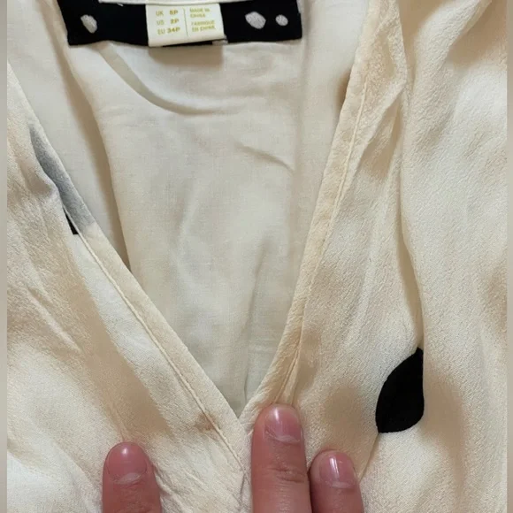 Anthropologie Maeve Breanna Maxi Side-Tie Wrap Polka Dot dress - Picture 9 of 9